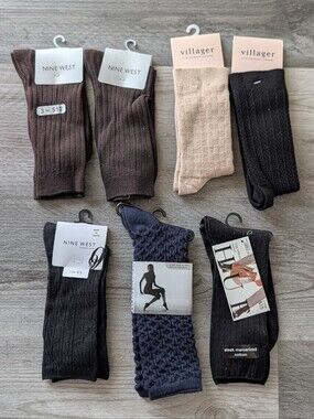 nwt CREW SOCK BUNDLE hue nordstrom nine west
